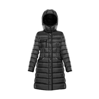 (Women) Moncler Hermine Space-Parka Winter Down Jacket Black 0931C5110053048999