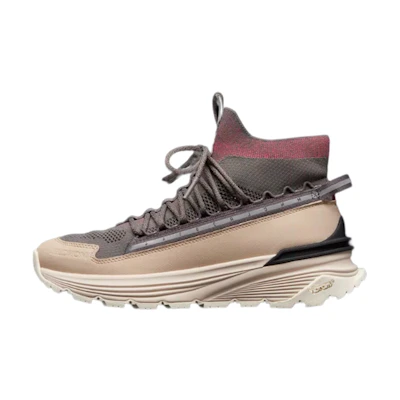 (W) Moncler High-Top Sneaker 'White and Grey'
