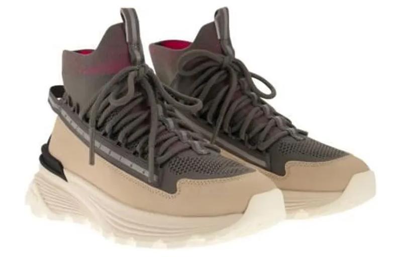 (W) Moncler High-Top Sneaker 'White and Grey' 圖 3