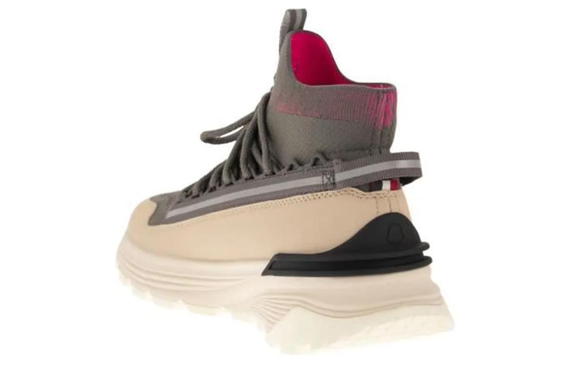 (W) Moncler High-Top Sneaker 'White and Grey' 圖 4