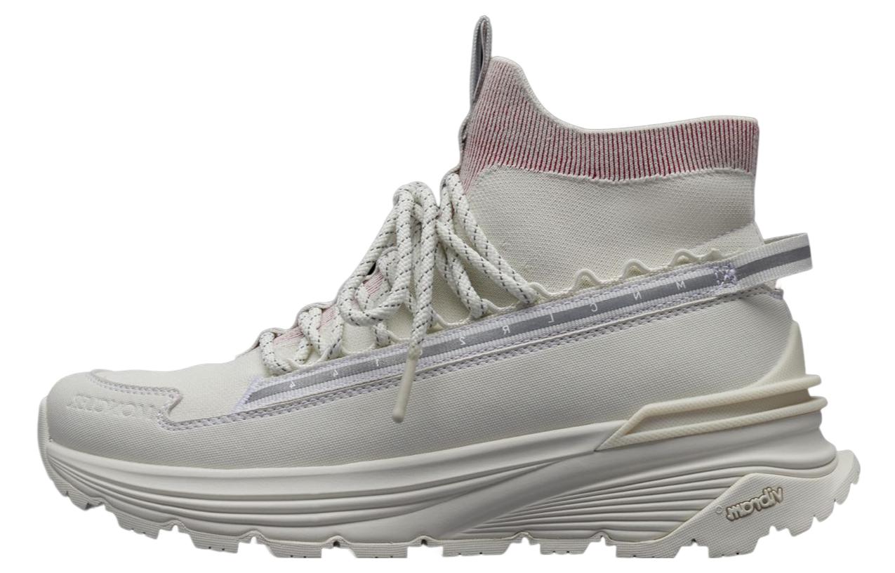 (W) Moncler High-Top Sneakers 'Grey White Pink'