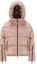 Buy (W) Moncler Huppe Jaket Pendek Longgar Berhud Zip Warna Merah Jambu Lembut I20931A001315963V51A