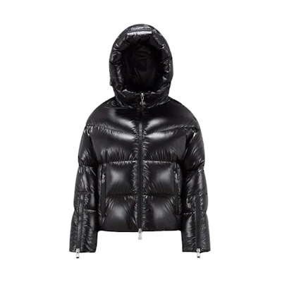 (Women) Moncler Huppe Short Puffer Jacket with Hood Black I20931A001315963V99C
