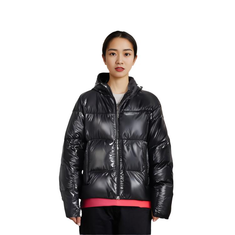 Purchase (Women) Moncler Huppe  Short Puffer Jacket with Hood Black I20931A001315963V99C