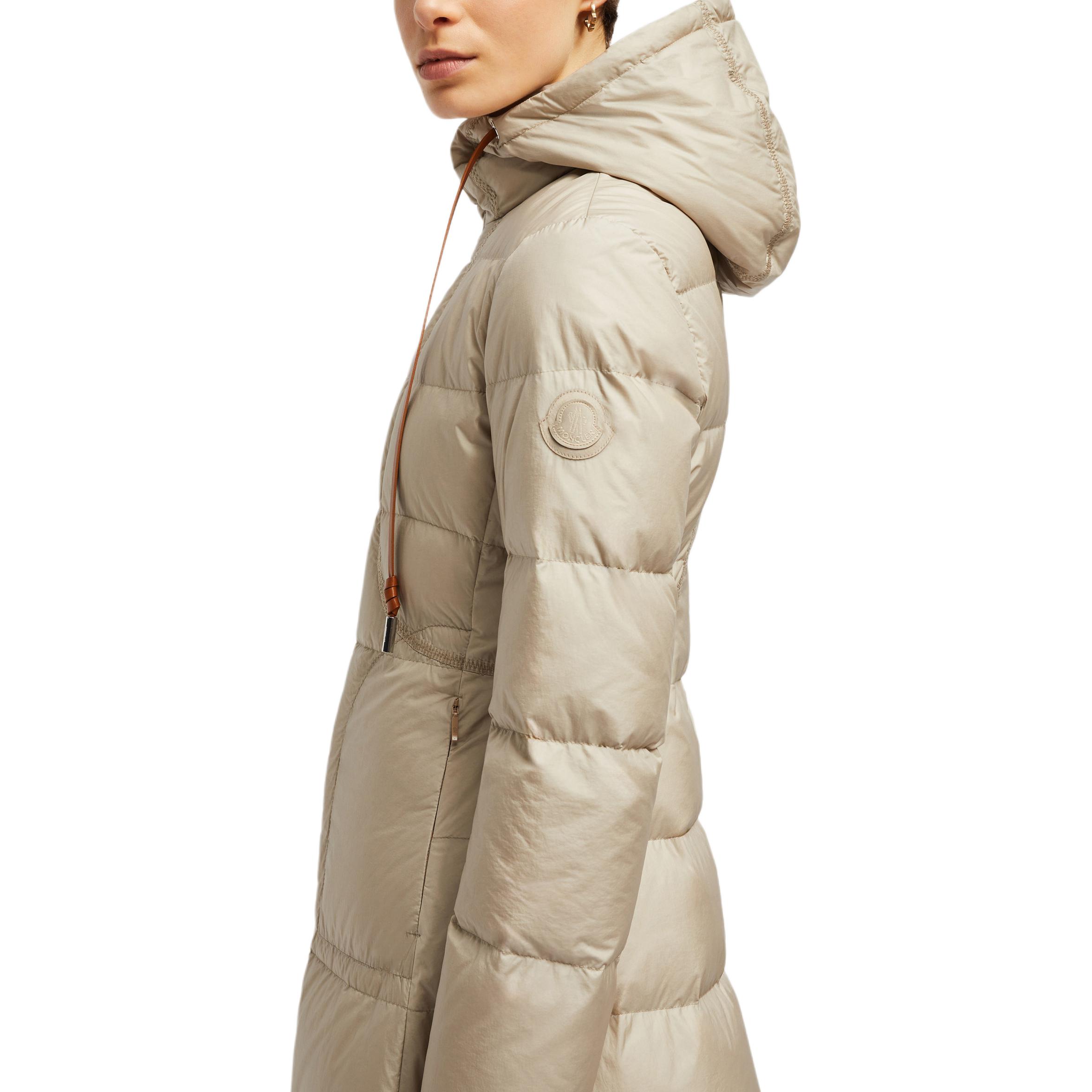 (Women) Moncler Idocrase  Long Down Jacket Beige - Hooded, Solid Color Design. J20931C000355984K21Q 圖 7
