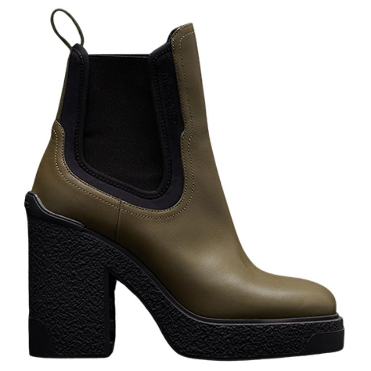 (W) Moncler Isla Leather Chelsea Boot 'Khaki' 圖 2