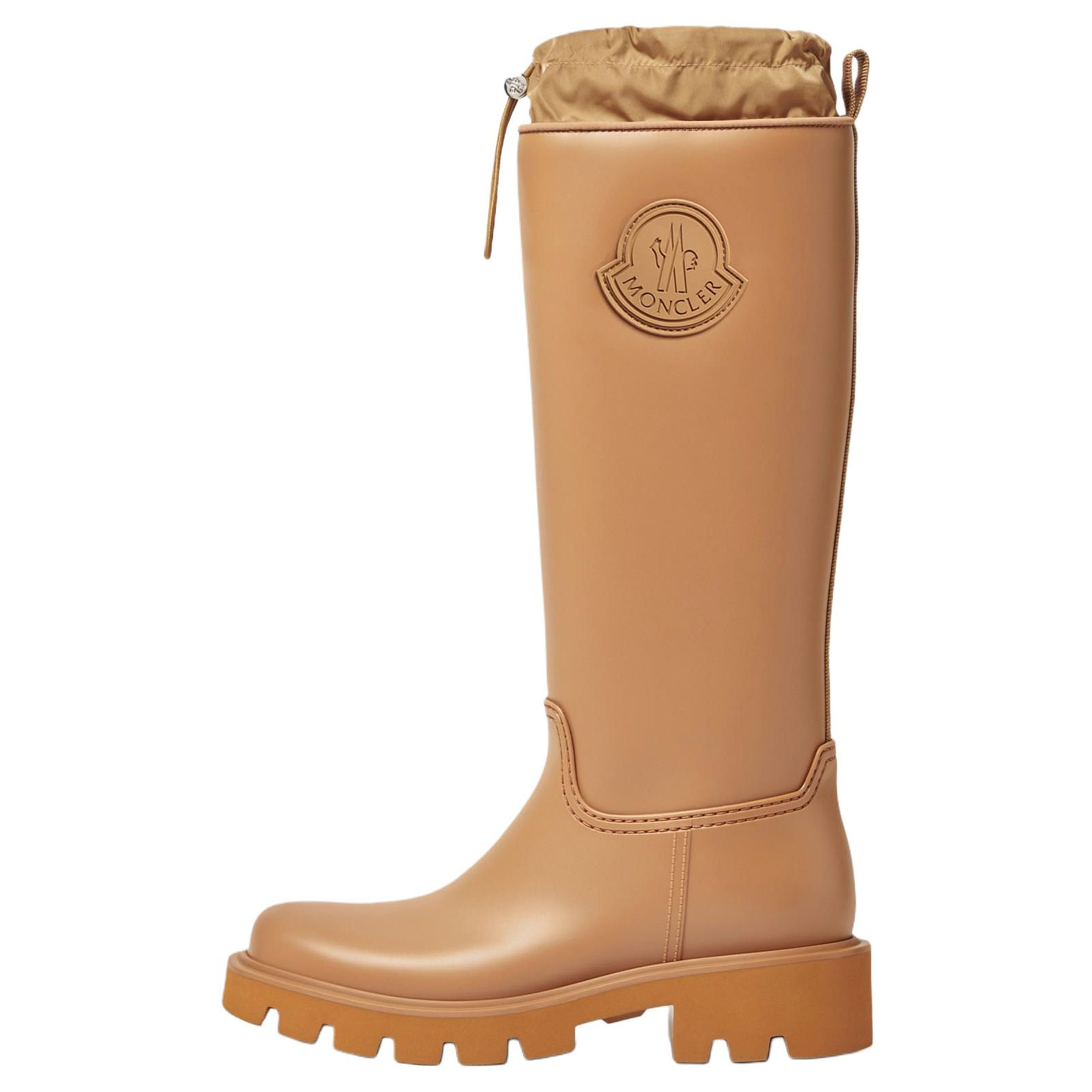 (Women) Moncler Kickstream Waterproof Lace-Up Brown Rain Boots J209B4G00070M452222C
