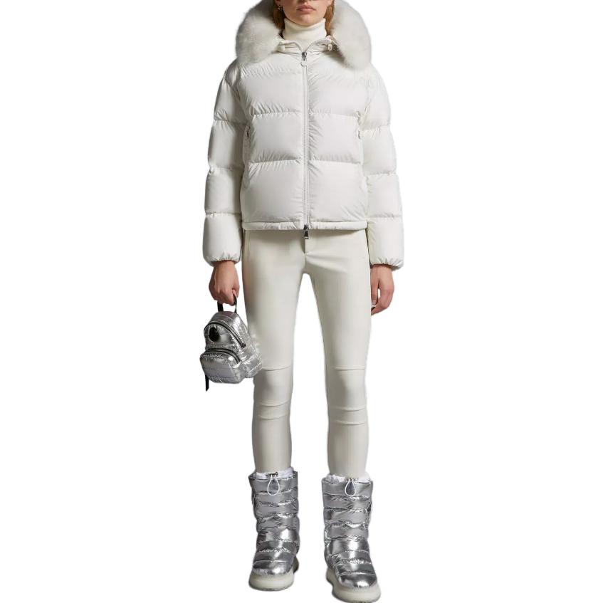(Women) Moncler Laichefur  White Full-Zip Hooded Puffer Jacket. I20931A0013854A81034 圖 3