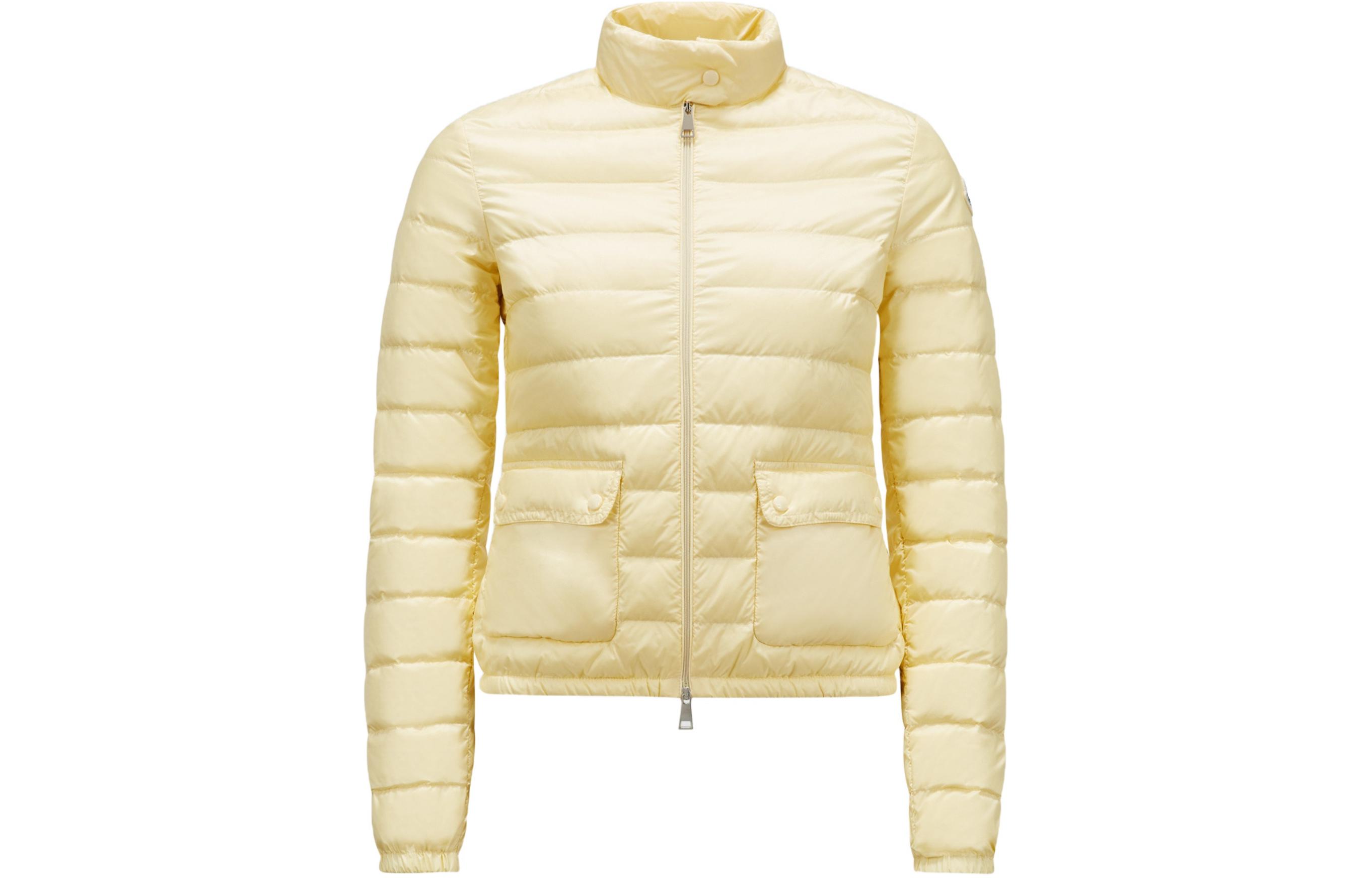 (Women) Moncler Lans  Light Yellow Zip-Up Short Jacket with Logo. J10931A101005304810W 圖 2