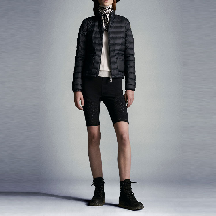 (Women) Moncler Lans  Midnight Blue Short Down Jacket with Zipper. H10931A1010053048778 圖 4