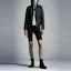 Shop (W) Moncler Lans 午夜蓝短款拉链羽绒服 H10931A1010053048778