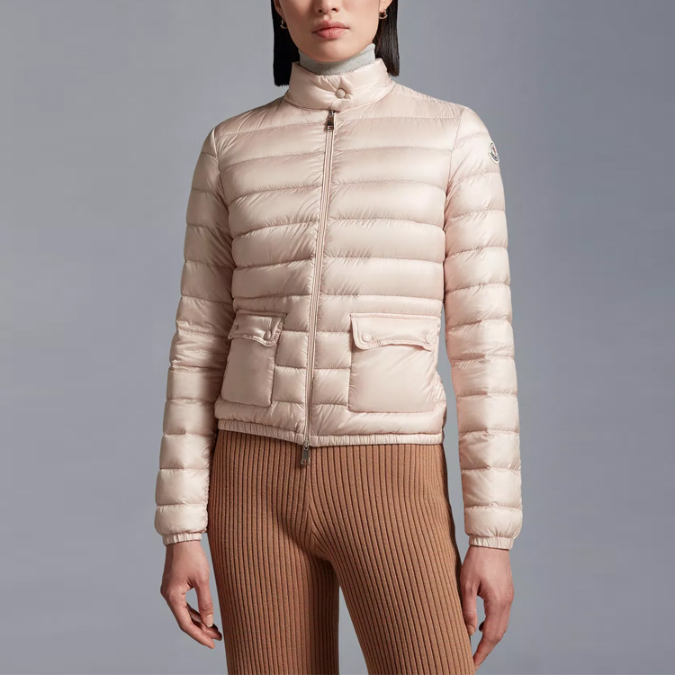 (Women) Moncler LANS  Pink Short Jacket with Stand Collar and Long Sleeves. I20931A1010053048529 圖 4