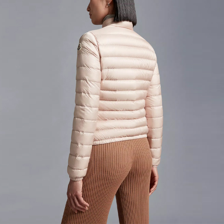 (Women) Moncler LANS  Pink Short Jacket with Stand Collar and Long Sleeves. I20931A1010053048529 圖 5