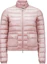 Order (W) Moncler Lans FW24 Chaqueta Acolchada Corta Slim Fit con Cremallera Rosa Claro. J20931A101005304851B