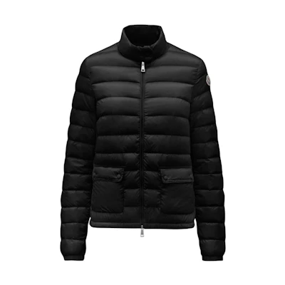 (Women) Moncler Lans Short Logo Puffer Jacket for Women - Black. J10931A1010053048999
