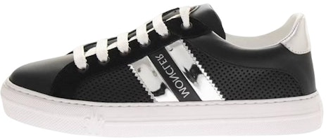 (Women) Moncler Leather 'Comfort Casual Black Fashion Sneaker' CZ001053 (Women) Moncler Leather 'Comfort Casual Black Fashion Sneaker' CZ001053