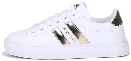 (Women) Moncler Leather 'Comfort Minimalist White Fashion Sneakers' G209B4M7040002SYQ002 (Women) Moncler Leather 'Comfort Minimalist White Fashion Sneakers' G209B4M7040002SYQ002