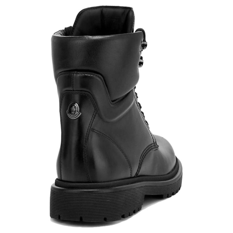 (W) Moncler Leather Ankle Boot 'Black' 圖 5