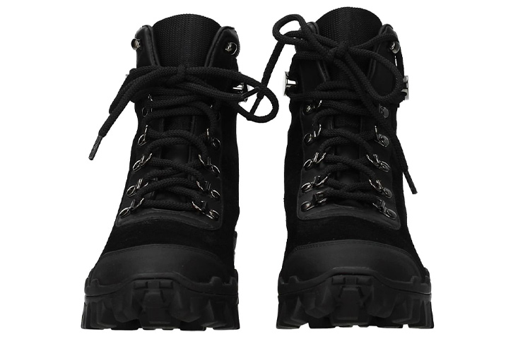 (W) Moncler Leather Ankle Boot 'Black Casual' 圖 4