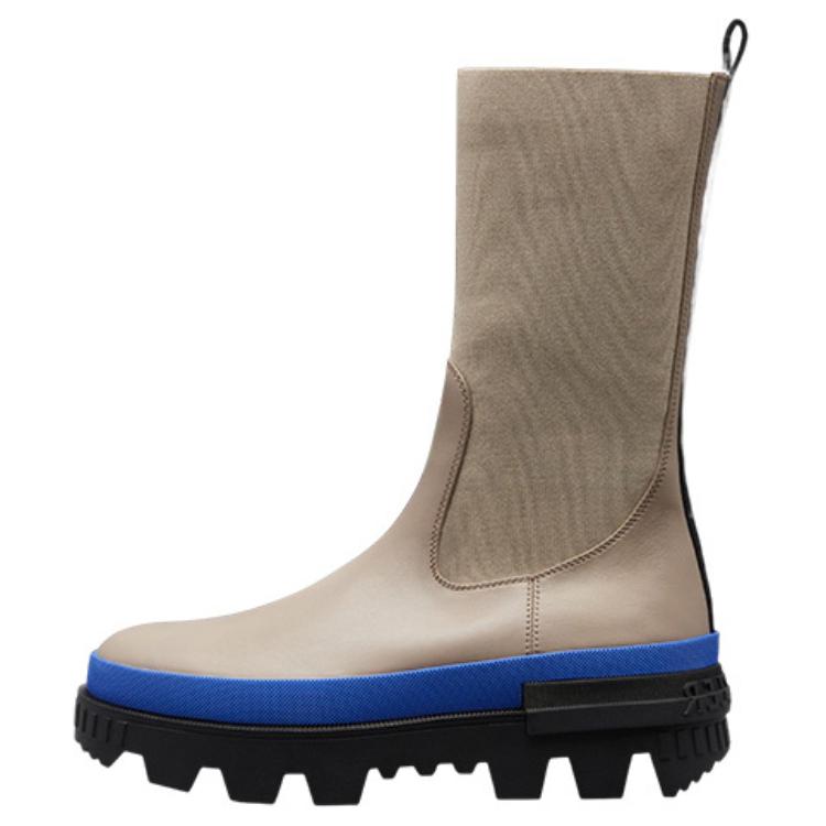 (W) Moncler Leather Chelsea Boot 'Black'