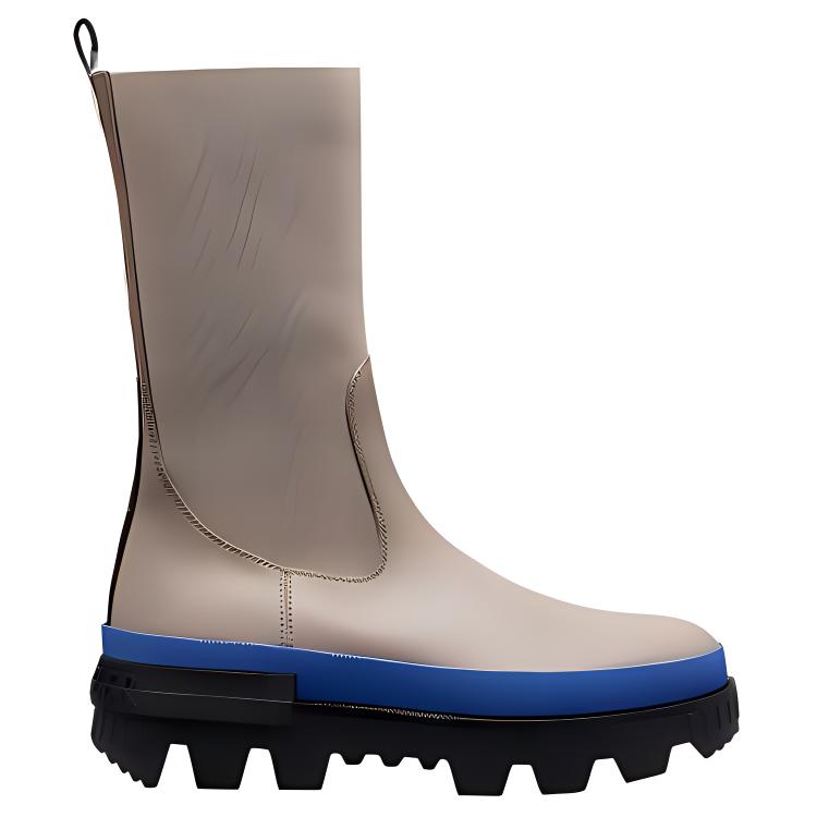 (W) Moncler Leather Chelsea Boot 'Black' 圖 2