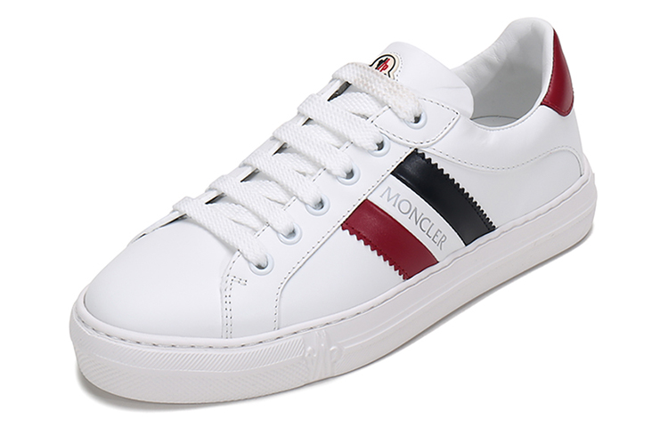 Order (W) Moncler Zapatos de Cuero con Cordones 'Moda Blanca' 019MT4M70440002