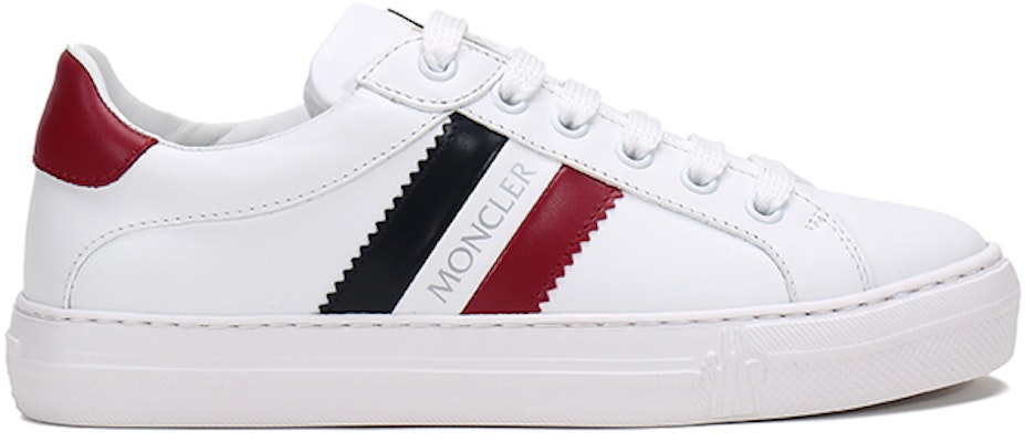 (Women) Moncler Leather Lace-up 'White Red Tail' G209B4M70440019MT002 Order (Women) Moncler Leather Lace-up 'White Red Tail' G209B4M70440019MT002