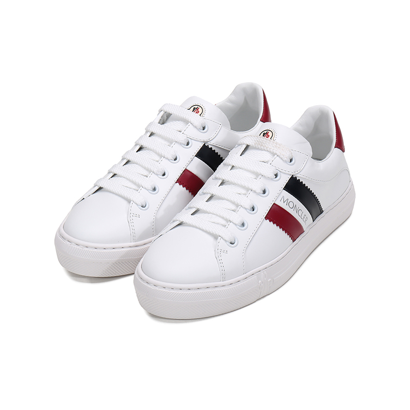 Lookbook (W) Moncler Zapatos de Cuero Cordones 'Blanco Cola Roja' G209B4M70440019MT002