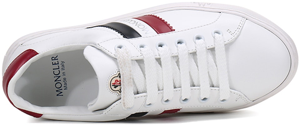 (Women) Moncler Leather Lace-up 'White Red Tail' G209B4M70440019MT002 Purchase (Women) Moncler Leather Lace-up 'White Red Tail' G209B4M70440019MT002