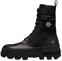 (Women) Moncler Leather Lace-Up Boot 'Black' I109B4F00070M2908999 (Women) Moncler Leather Lace-Up Boot 'Black' I109B4F00070M2908999