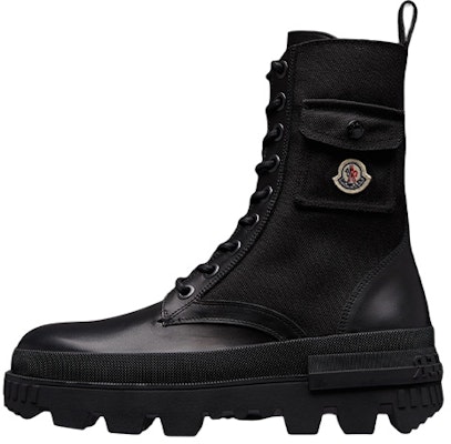 (Women) Moncler Leather Lace-Up Boot 'Black' I109B4F00070M2908999 Buy (Women) Moncler Leather Lace-Up Boot 'Black' I109B4F00070M2908999