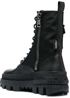 Lookbook (W) Moncler Sepatu Bot Kulit dengan Tali 'Hitam' I109B4F00070M2908999