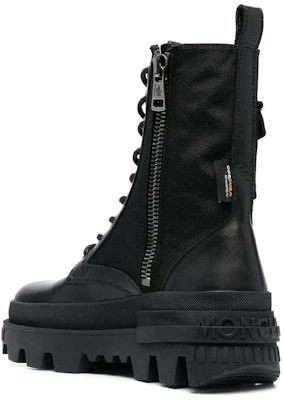 (W) Moncler Leren Veterschoen Laars ''Zwart'' I109B4F00070M2908999 Lookbook (W) Moncler Leren Veterschoen Laars ''Zwart'' I109B4F00070M2908999