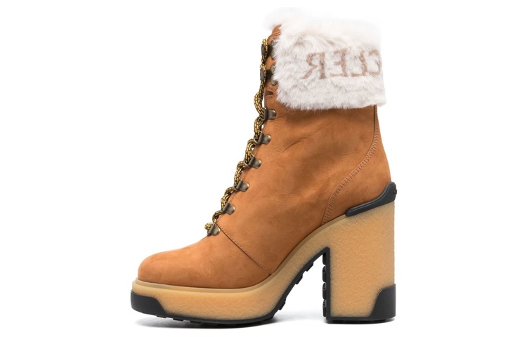 (Women) Moncler Leather Lace-Up Boot 'Brown' 4F00120M2339269