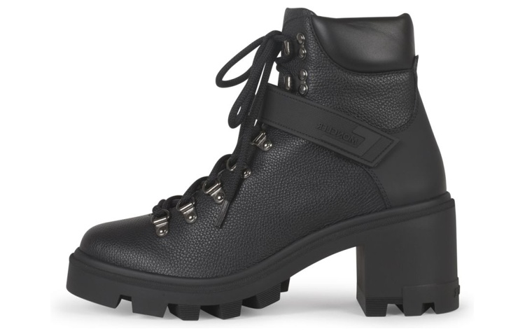 Buy (W) 盟可睐黑色时尚皮革系带靴 4F0013002SEA99A