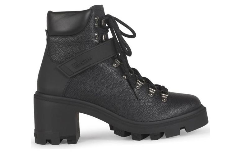 Shop (W) 盟可睐黑色时尚皮革系带靴 4F0013002SEA99A