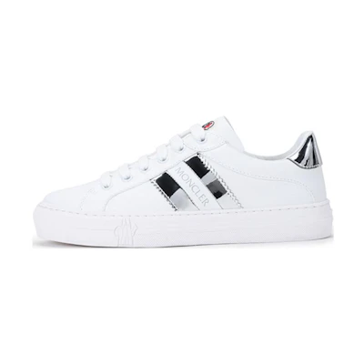 (W) Moncler Leather Low-Top 'White Fashion'