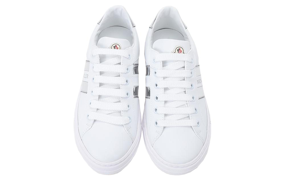 Shop (W) 몽클레르 화이트 패션 가죽 로우탑 G109B4M7044002SRY002