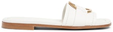 Order (W) Moncler 白色皮革露趾拖鞋 J109B4C00160M4097032