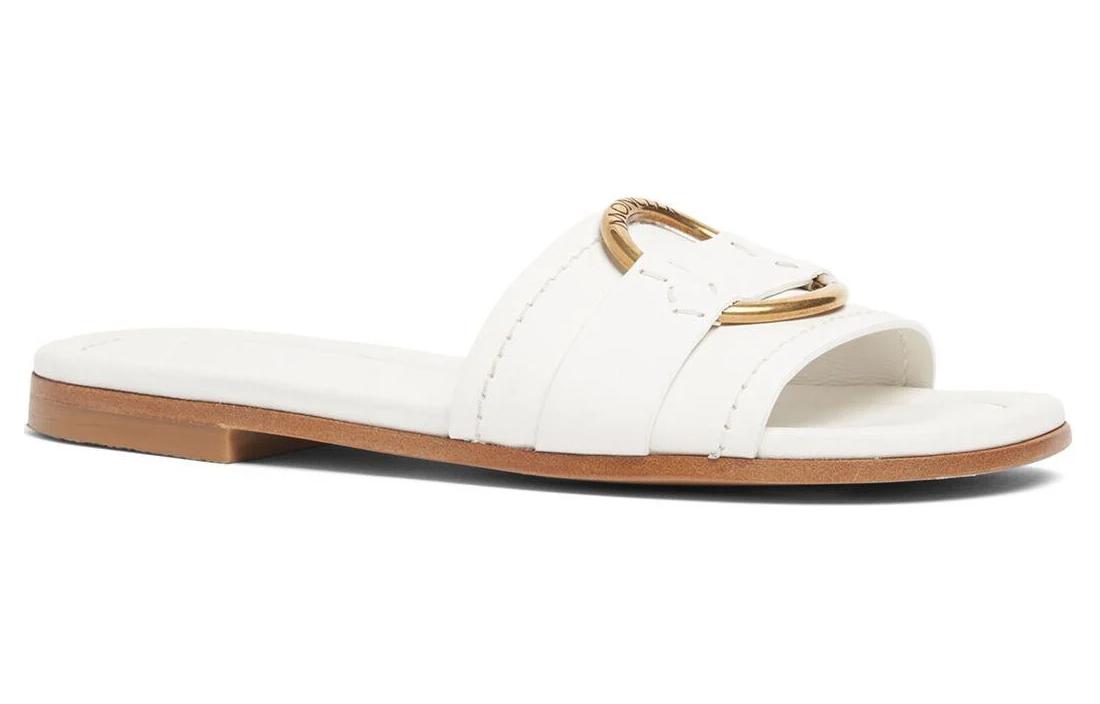 Lookbook (W) Sandalias Abiertas de Piel Moncler 'Blancas'. J109B4C00160M4097032