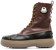 (Women) Moncler Leather Platform Ankle Boot 'Brown' 4F00010M2623P39 (Women) Moncler Leather Platform Ankle Boot 'Brown' 4F00010M2623P39