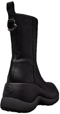 (Women) Moncler Leather Platform Zippered Round-Toe Boot 'Black' I209B4F00250M3359999 Lookbook (Women) Moncler Leather Platform Zippered Round-Toe Boot 'Black' I209B4F00250M3359999