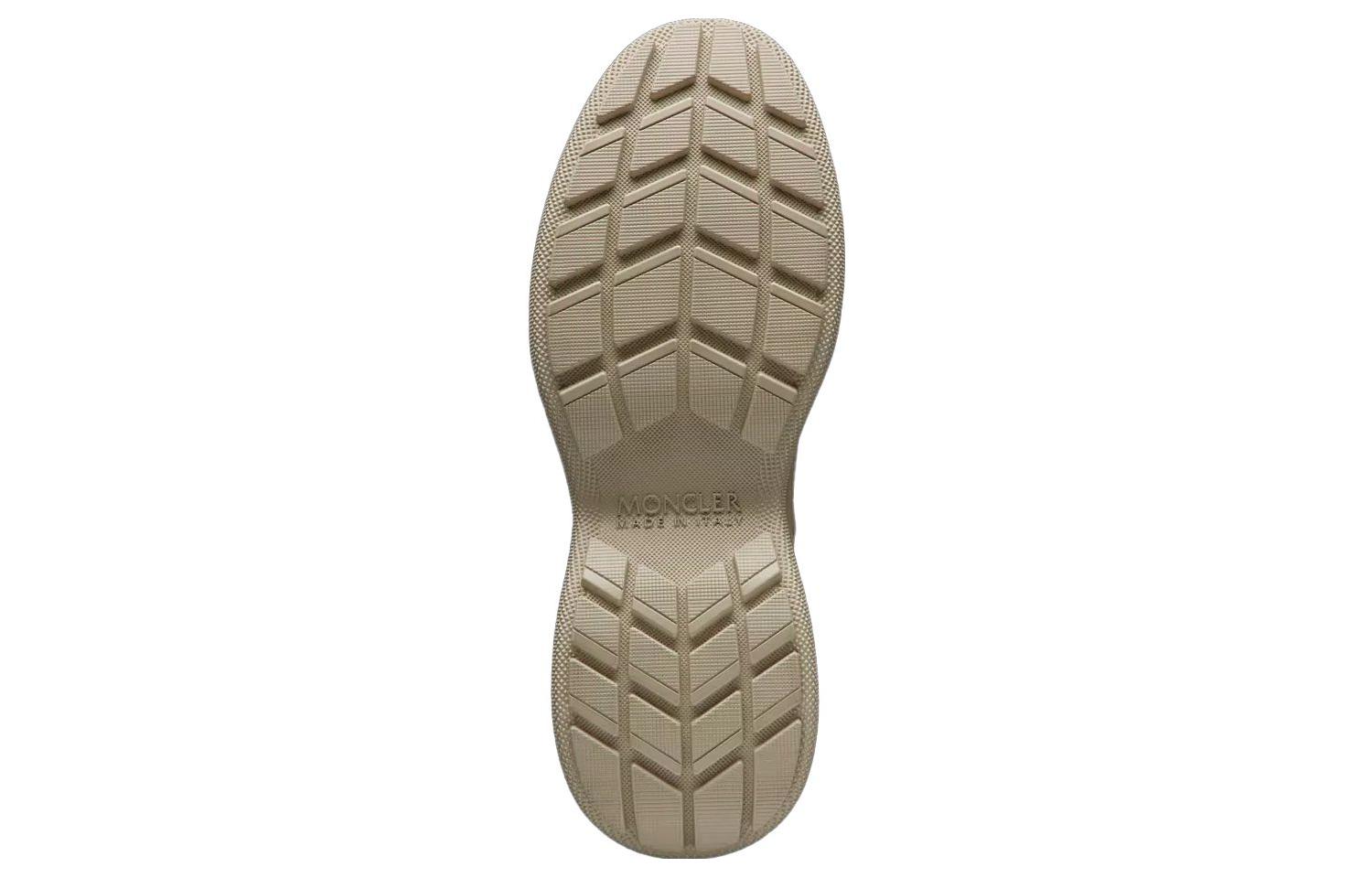 (W) Moncler Leather Round-Toe Flat Short Boot 'Beige' 圖 3