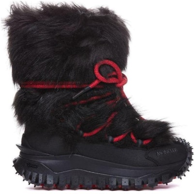 (Women) Moncler Leather Round Toe Lace-Up Short Mid-Calf Snow Boots 'Black' I20984H00010M3489999 Order (Women) Moncler Leather Round Toe Lace-Up Short Mid-Calf Snow Boots 'Black' I20984H00010M3489999