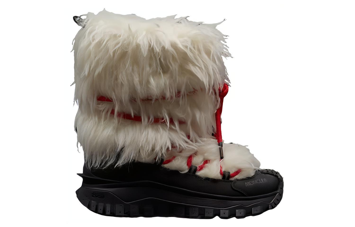 Order (W) Moncler Leren Veterschoenen Halfhoogte Sneeuwlaarzen ''Zwart'' I20984H00010M3489P09