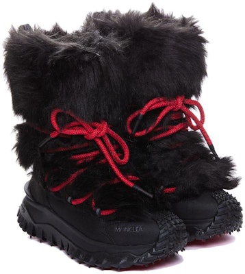 (Women) Moncler Leather Round Toe Lace-Up Short Mid-Calf Snow Boots 'Black' I20984H00010M3489999 Lookbook (Women) Moncler Leather Round Toe Lace-Up Short Mid-Calf Snow Boots 'Black' I20984H00010M3489999
