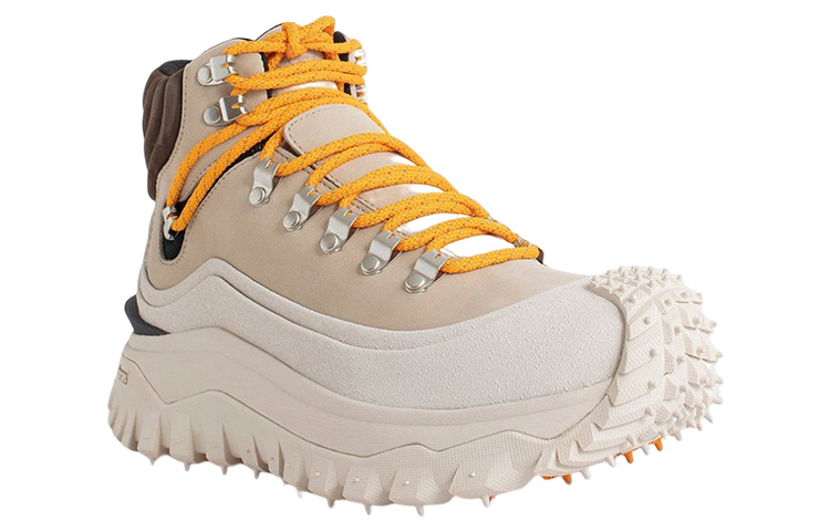 (W) Moncler Leather Sneaker 'Beige' 圖 3