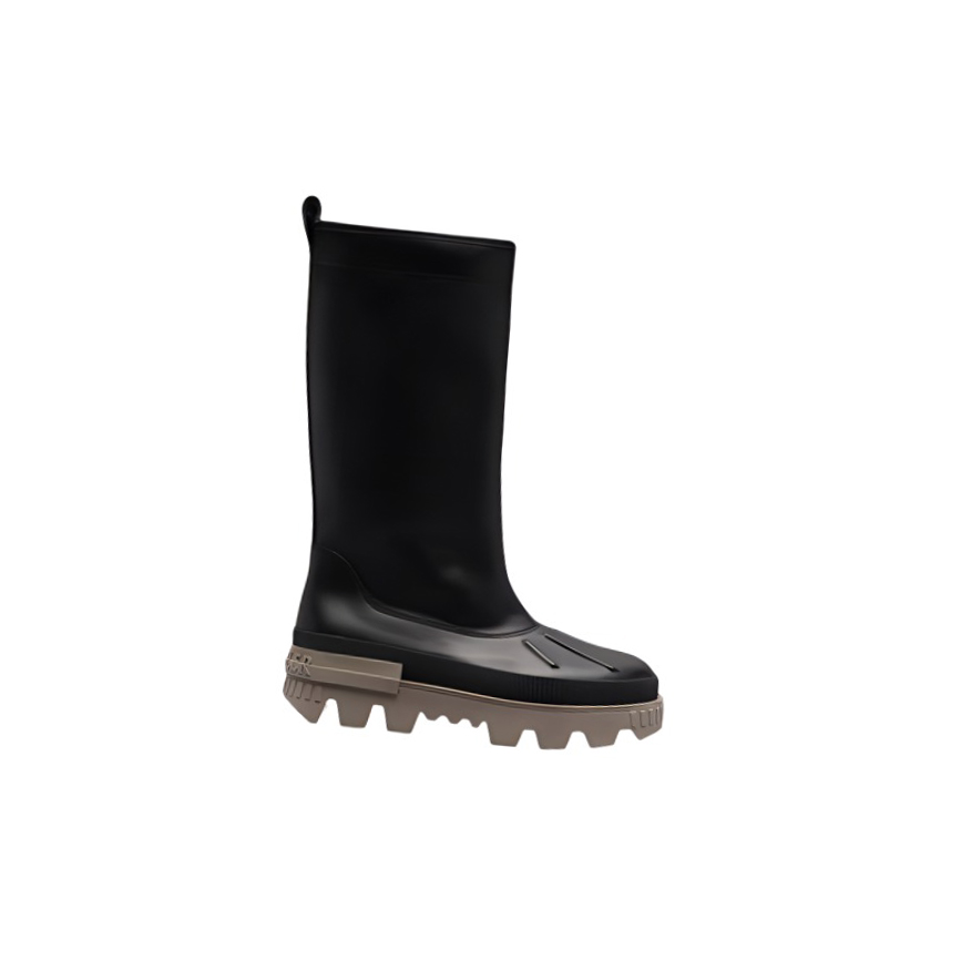 (W) Moncler Leonessa 'Black Leather Mid-Top Slip-On' 圖 2