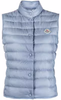 Order (W) Chaleco Azul Moncler Liane Color Sólido con Cuello Alto. I20931A1020053048