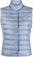 Lookbook (W) Chaleco Azul Moncler Liane Color Sólido con Cuello Alto. I20931A1020053048
